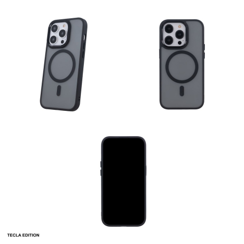 Husa Frozen Mag pentru Apple iPhone 14 Pro, Carcasa magnetica, Negru [4]