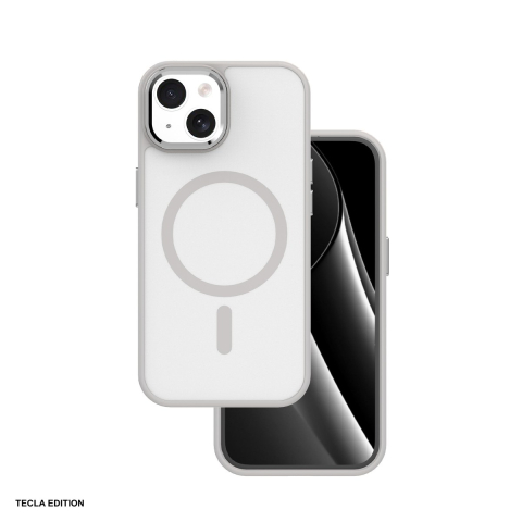 Huse si protectii pentru iPhone 15 - Husa Frozen Mag pentru Apple iPhone 15, Carcasa magnetica, Gri