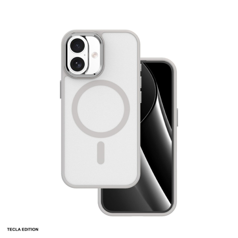 Huse si protectii smartphone - Husa Frozen Mag pentru iPhone 16, Carcasa magnetica, Gri