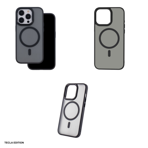 Husa Frozen Mag pentru iPhone 16 Pro Max, Carcasa magnetica, Negru [3]