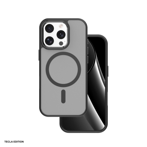 Huse si protectii smartphone - Husa Frozen Mag pentru iPhone 16 Pro Max, Carcasa magnetica, Negru