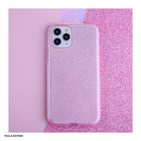 Husa Glitter 3in1 pentru Apple iPhone 11 Pro, Carcasa, Roz [5]