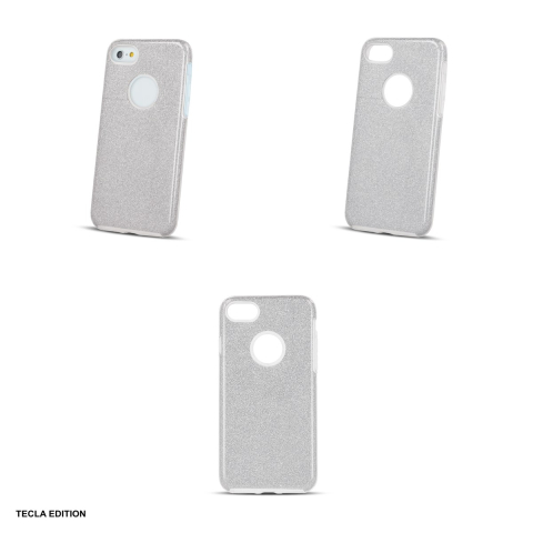 Husa Glitter 3in1 pentru Apple iPhone SE 2020, iPhone SE 2022, iPhone 7, iPhone 8, Carcasa, Argintiu [3]