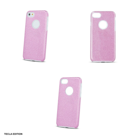 Husa Glitter 3in1 pentru iPhone 12 Mini, Carcasa, Roz [3]