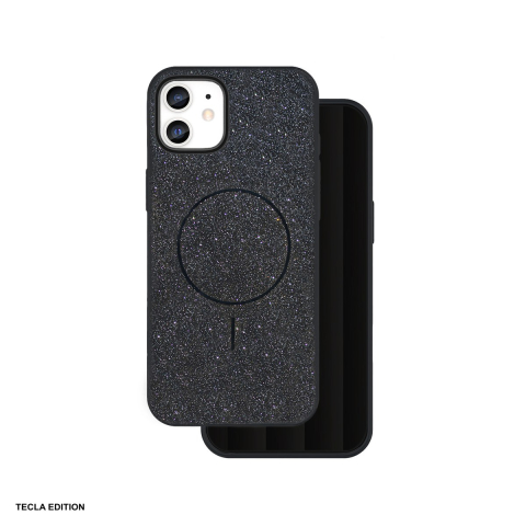 Huse si protectii smartphone - Husa Glitter Thin Mag pentru Apple iPhone 11, Carcasa magnetica, Negru