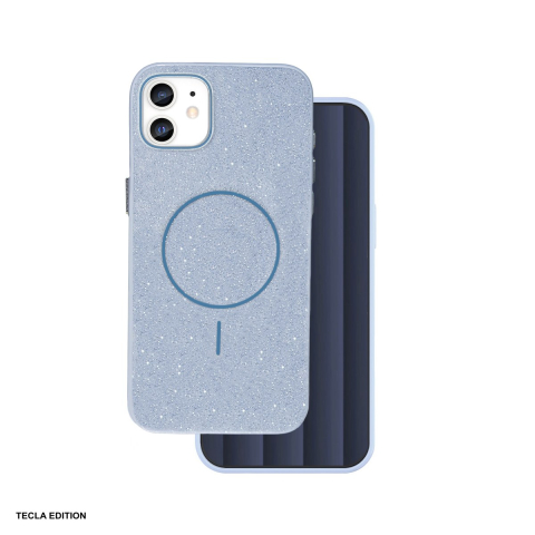 Huse si protectii smartphone - Husa Glitter Thin Mag pentru Apple iPhone 12, iPhone 12 Pro, Carcasa magnetica, Albastru