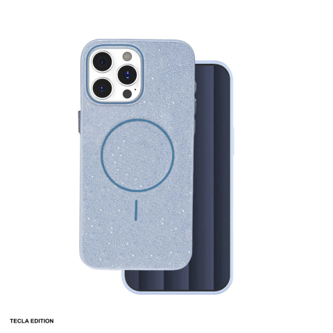 Huse si protectii smartphone - Husa Glitter Thin Mag pentru Apple iPhone 15 Pro, Carcasa magnetica, Albastru