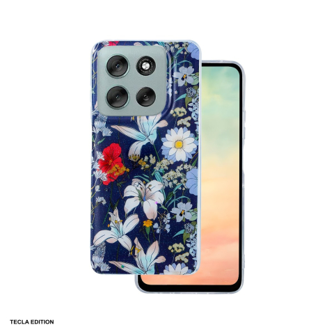 Huse si protectii pentru Motorola Moto G86 - Husa Glow Glam pentru Motorola Moto G86, Carcasa, Albastru