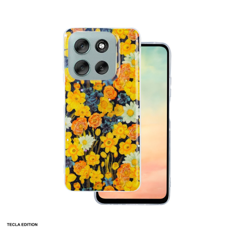 Huse si protectii pentru Motorola Moto G86 - Husa Glow Glam pentru Motorola Moto G86, Carcasa, Portocaliu