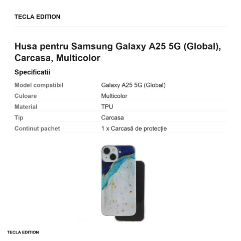 Husa Gold Glam iceberg pentru Samsung Galaxy A25 5G (Global), Carcasa, Multicolor [2]