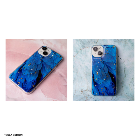 Husa Gold Glam pentru Apple iPhone 12 Pro, iPhone 12, Carcasa, Albastru [4]