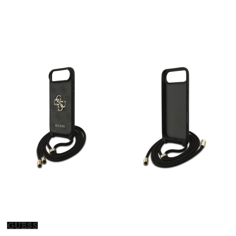 Husa Guess 4g Big Logo Cord Stap Crossbody pentru iPhone 17 Air, Carcasa, Negru [4]