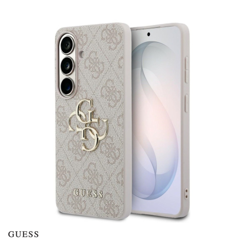 Huse si protectii pentru Samsung Galaxy S26 - Husa Guess 4g Big Metal Logo pentru Samsung Galaxy S26, Carcasa magnetica, Roz