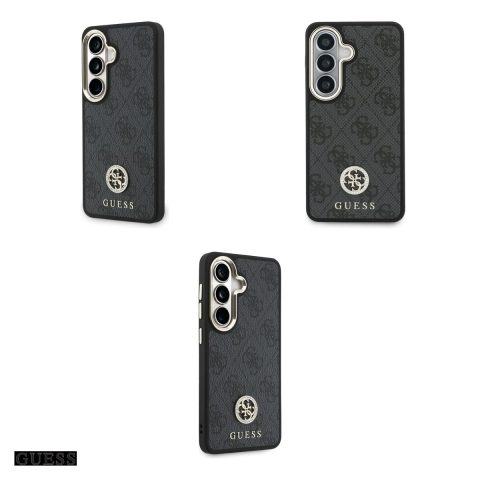 Husa Guess 4g Big Rhinestone Triangle Strap pentru Samsung Galaxy S26, Carcasa magnetica, Negru [3]