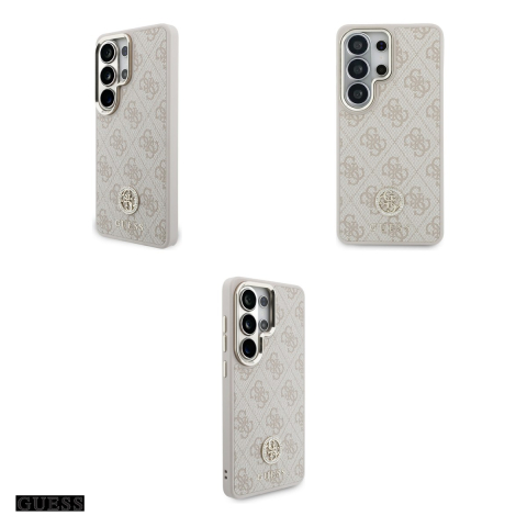 Husa Guess 4g Big Rhinestone Triangle Strap pentru Samsung Galaxy S26 Ultra, Carcasa magnetica, Roz [3]