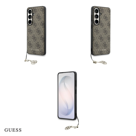 Husa Guess 4g Classic Logo Charm pentru Samsung Galaxy S26, Carcasa magnetica, Maro [3]