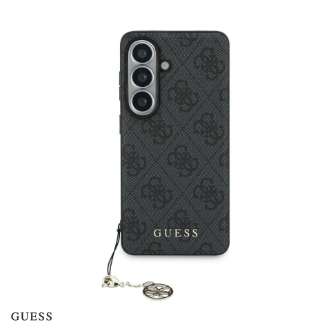Huse si protectii pentru Samsung Galaxy S26 - Husa Guess 4g Classic Logo Charm pentru Samsung Galaxy S26, Carcasa magnetica, Negru