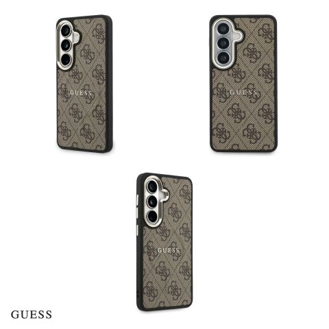 Husa Guess 4g Embossed Ring pentru Samsung Galaxy S26, Carcasa magnetica, Maro [3]