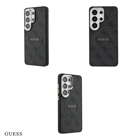Husa Guess 4g Embossed Ring pentru Samsung Galaxy S26 Ultra, Carcasa magnetica, Negru [3]