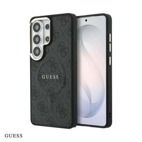 Huse si protectii pentru Samsung Galaxy S26 Ultra - Husa Guess 4g Embossed Ring pentru Samsung Galaxy S26 Ultra, Carcasa magnetica, Negru