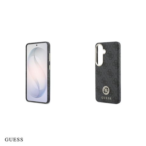 Husa Guess 4g Rhinestone Round Logo pentru Samsung Galaxy S26, Carcasa magnetica, Negru [4]
