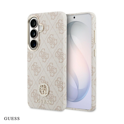 Huse si protectii smartphone - Husa Guess 4g Rhinestone Round Logo pentru Samsung Galaxy S26, Carcasa magnetica, Roz
