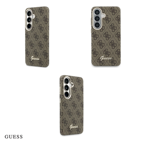 Husa Guess 4g Script pentru Samsung Galaxy S26, Carcasa magnetica, Maro [3]