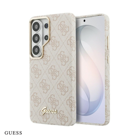 Huse si protectii pentru Samsung - Husa Guess 4g Script pentru Samsung Galaxy S26 Ultra, Carcasa magnetica, Roz