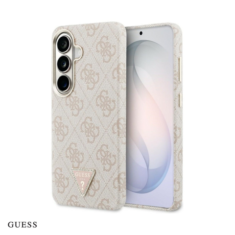 Huse si protectii pentru Samsung Galaxy S26 - Husa Guess 4g Triangle Logo pentru Samsung Galaxy S26, Carcasa magnetica, Roz