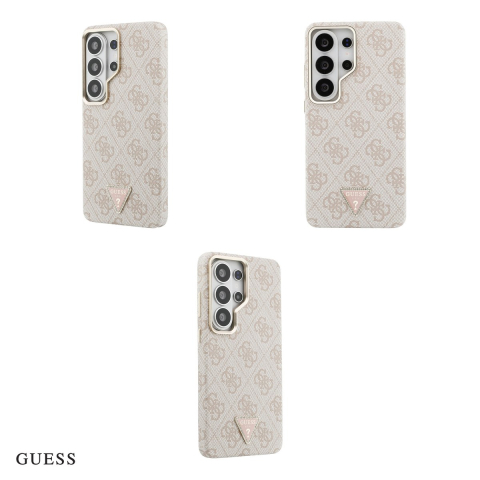 Husa Guess 4g Triangle Logo pentru Samsung Galaxy S26 Ultra, Carcasa magnetica, Roz [3]