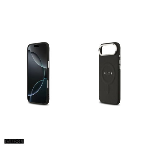 Husa Guess Classic Logo pentru iPhone 17 Air, Carcasa magnetica, Negru [4]