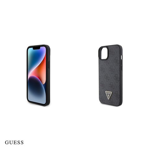 Husa Guess Crossbody Metal Logo pentru iPhone 15 Plus, Carcasa, Negru [4]