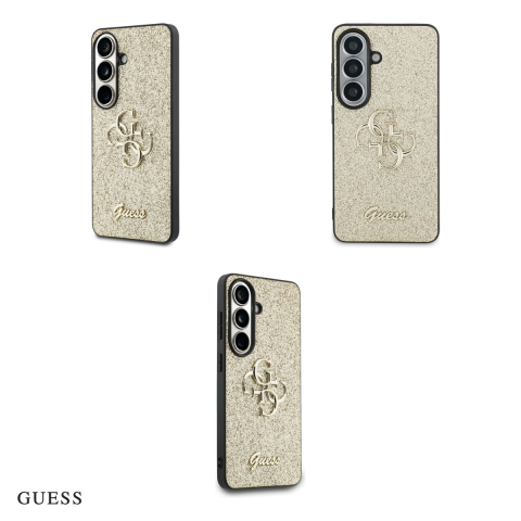 Husa Guess Fixed Glitter Big 4g Metal Logo pentru Samsung Galaxy S26, Carcasa magnetica, Auriu [3]