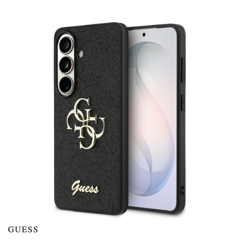 Huse si protectii smartphone - Husa Guess Fixed Glitter Big 4g Metal Logo pentru Samsung Galaxy S26, Carcasa magnetica, Negru