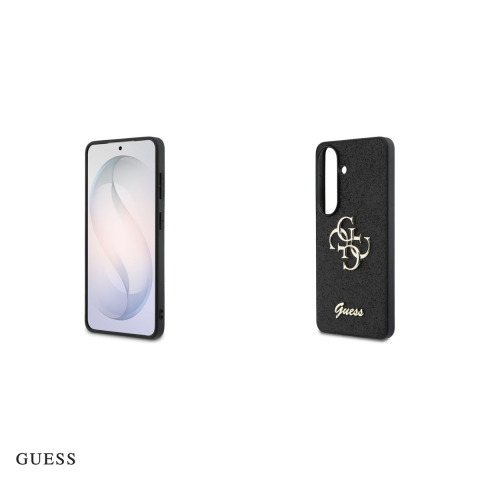 Husa Guess Fixed Glitter Big 4g Metal Logo pentru Samsung Galaxy S26, Carcasa magnetica, Negru [4]
