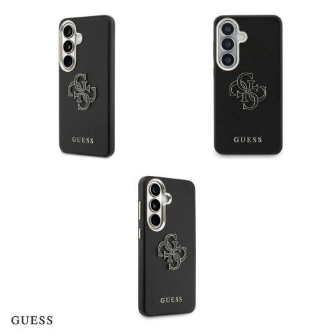Husa Guess Grained Big 4g Metal Logo pentru Samsung Galaxy S26, Carcasa magnetica, Negru [3]