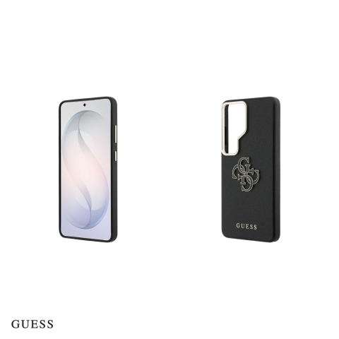 Husa Guess Grained Big 4g Metal Logo pentru Samsung Galaxy S26 Ultra, Carcasa magnetica, Negru [4]