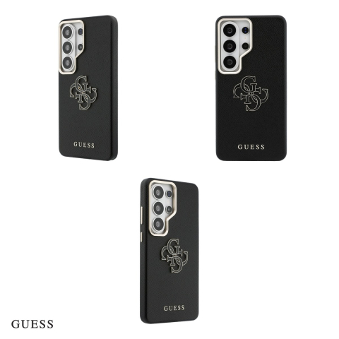 Husa Guess Grained Big 4g Metal Logo pentru Samsung Galaxy S26 Ultra, Carcasa magnetica, Negru [3]
