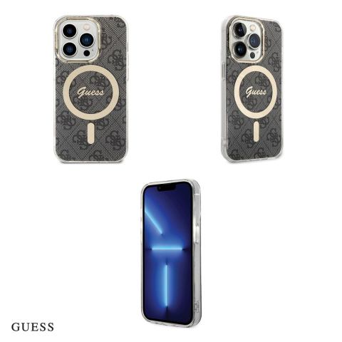 Husa Guess Hc Iml B pentru iPhone 15 Pro, Carcasa magnetica, Negru [3]
