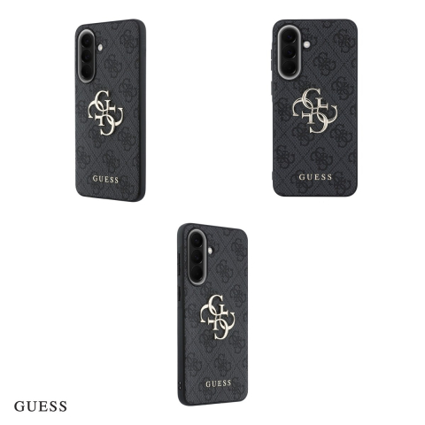 Husa Guess Hc PU 4g Big Metal Logo pentru Samsung Galaxy A37 5G, Carcasa, Negru [3]