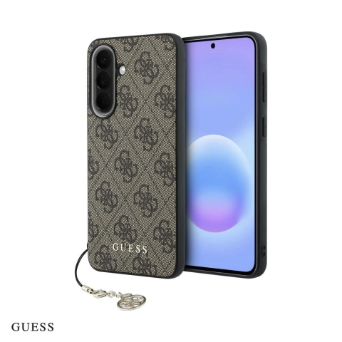 Huse si protectii pentru Samsung Galaxy A57 5G - Husa Guess Hc PU 4g Classic Logo charm pentru Samsung Galaxy A57 5G, Carcasa, Maro