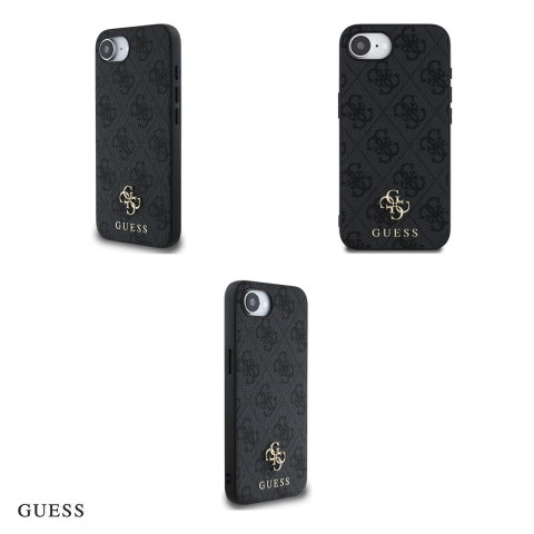 Husa Guess Hc PU 4g Small 4g Classic pentru iPhone 16e, Carcasa magnetica, Negru [3]