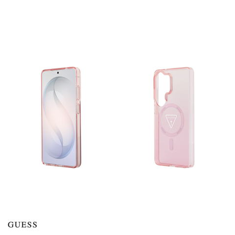 Husa Guess Iml Gradient Triangle pentru Samsung Galaxy S26 Ultra, Carcasa magnetica, Roz [4]