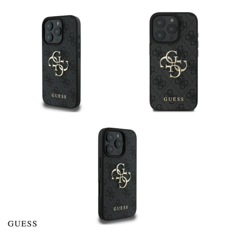 Husa Guess Logo pentru iPhone 16 Pro, Carcasa, Negru [3]