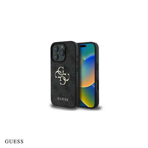 Huse si protectii smartphone - Husa Guess Logo pentru iPhone 16 Pro, Carcasa, Negru