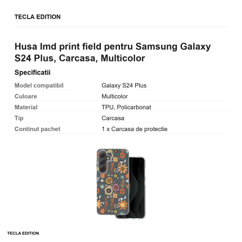 Husa Imd print field pentru Samsung Galaxy S24 Plus, Carcasa, Multicolor [2]