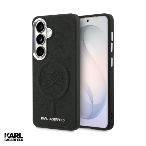 Husa Karl Lagerfeld Embossed Ring Initials pentru Samsung Galaxy S26, Carcasa magnetica, Negru [0]
