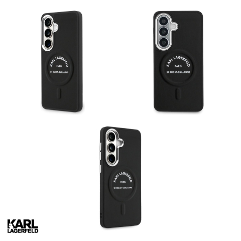 Husa Karl Lagerfeld Embossed Ring Rsg Logo pentru Samsung Galaxy S26, Carcasa magnetica, Negru [3]