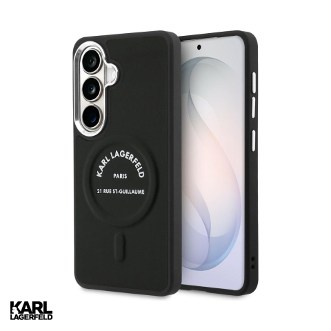 Husa Karl Lagerfeld Embossed Ring Rsg Logo pentru Samsung Galaxy S26, Carcasa magnetica, Negru [0]