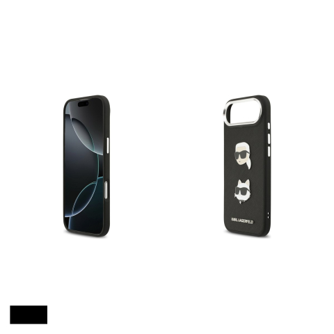 Husa Karl Lagerfeld Fw Grained Karl & pentru iPhone 17 Air, Carcasa, Negru [4]